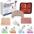 Advanced Suturing Practice Kit | Silicone Suture Training Pad & Stainless Steel Surgical Instruments - Suture Training Kit