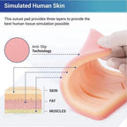 Medical suturing kit for advanced training close-up