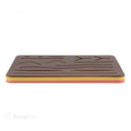 Clinical skills suturing pad close-up black silicone