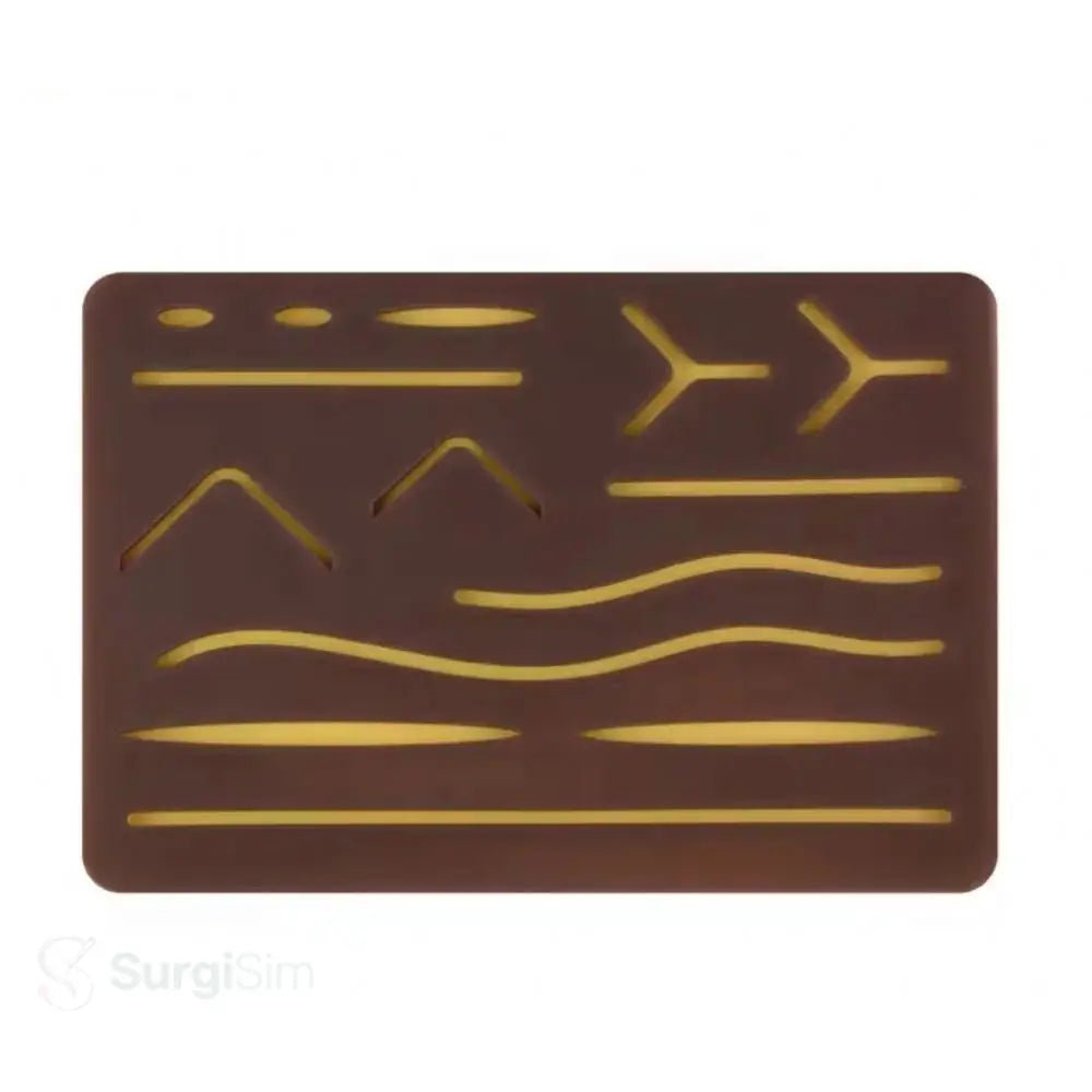 Silicone suture practice pad for medical students