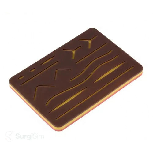 Black silicone suture practice pad for suturing training