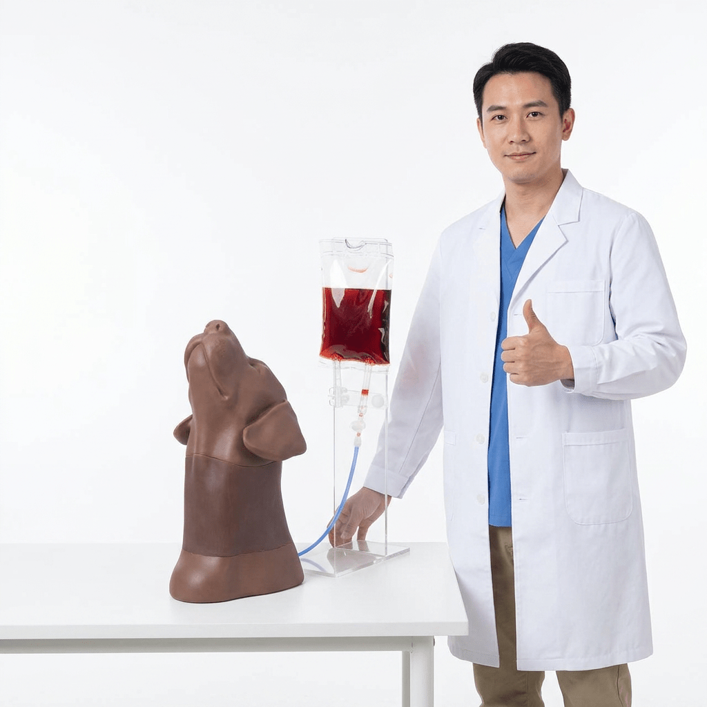 Canine Head & Neck Venipuncture Trainer - Veterinary IV, Injection & Venipuncture