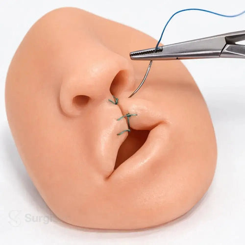 Cleft Lip Surgical Suturing Training Model | Silicone Cleft Lip Repair Practice Simulator - Suture Training Pad