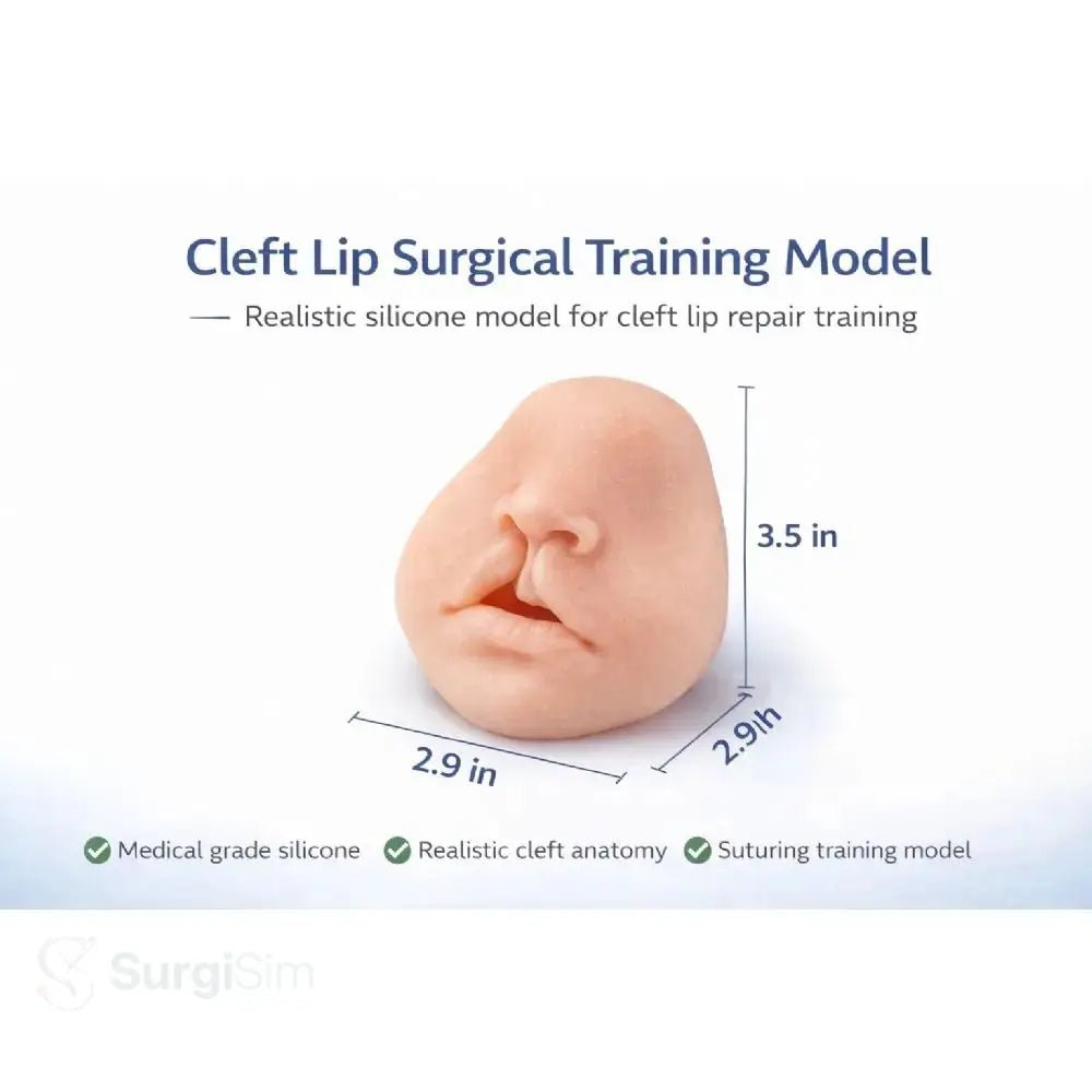 Cleft Lip Surgical Suturing Training Model | Silicone Cleft Lip Repair Practice Simulator - Suture Training Pad