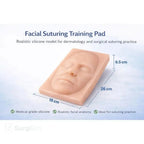 Facial Suturing Training Model | Silicone Face Suture Practice Pad for Surgical Skills Training - Suture Training Pad
