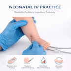 Infant IV Leg Venipuncture Training Model | Neonatal Phlebotomy & IV Injection Practice - Injection, IV & Venipuncture Training Models