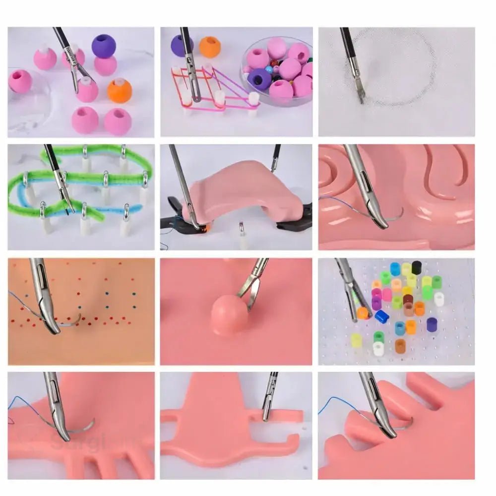 Laparoscopic Trainer Box Set with Instruments | Laparoscopy Surgical Skills Training Simulator - Laparoscopic Training Simulators