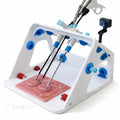 Laparoscopic trainer box with instruments