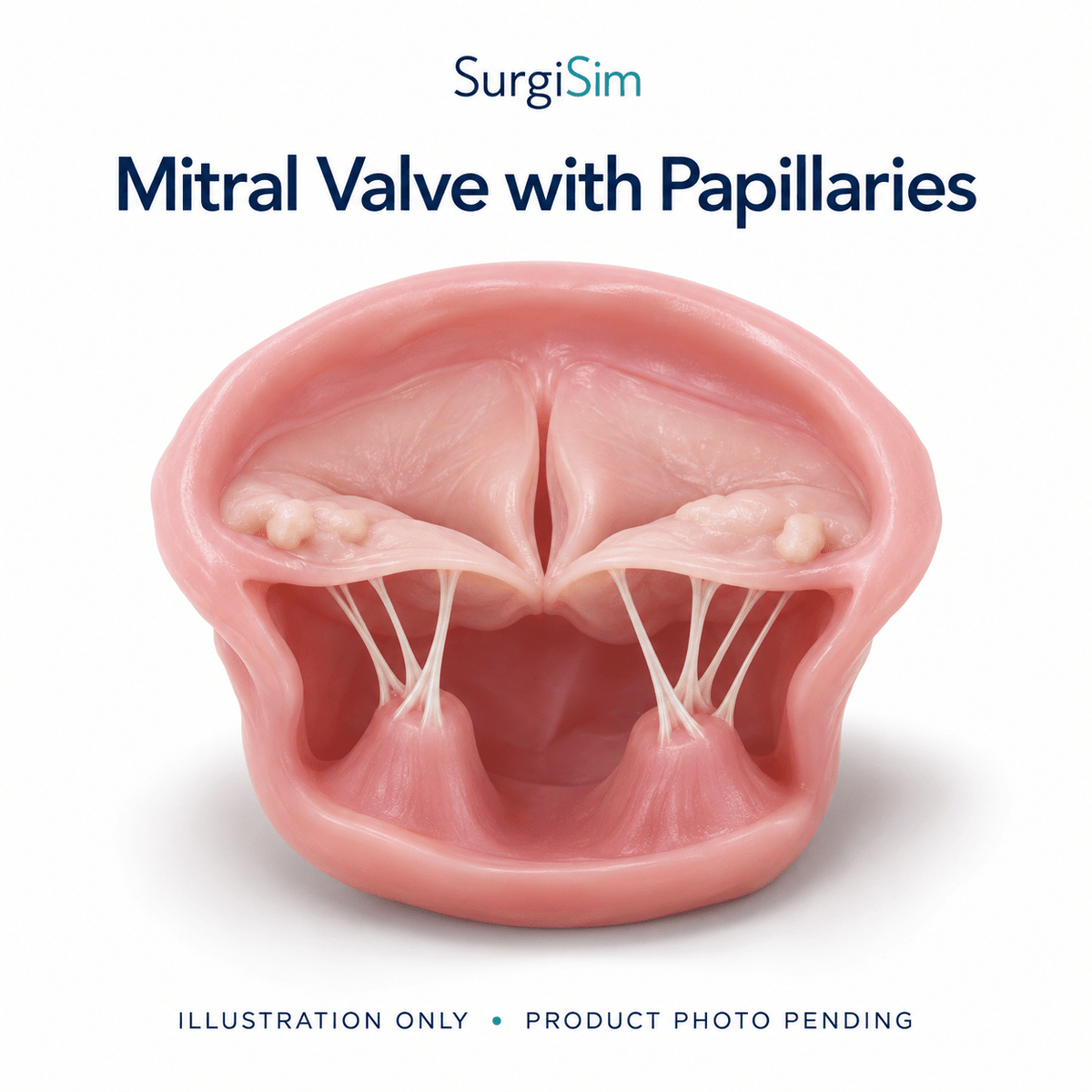 LifeLike Calcified Large Mitral Valve Model with Papillaries - Cardiac & Cardiothoracic Surgical Training