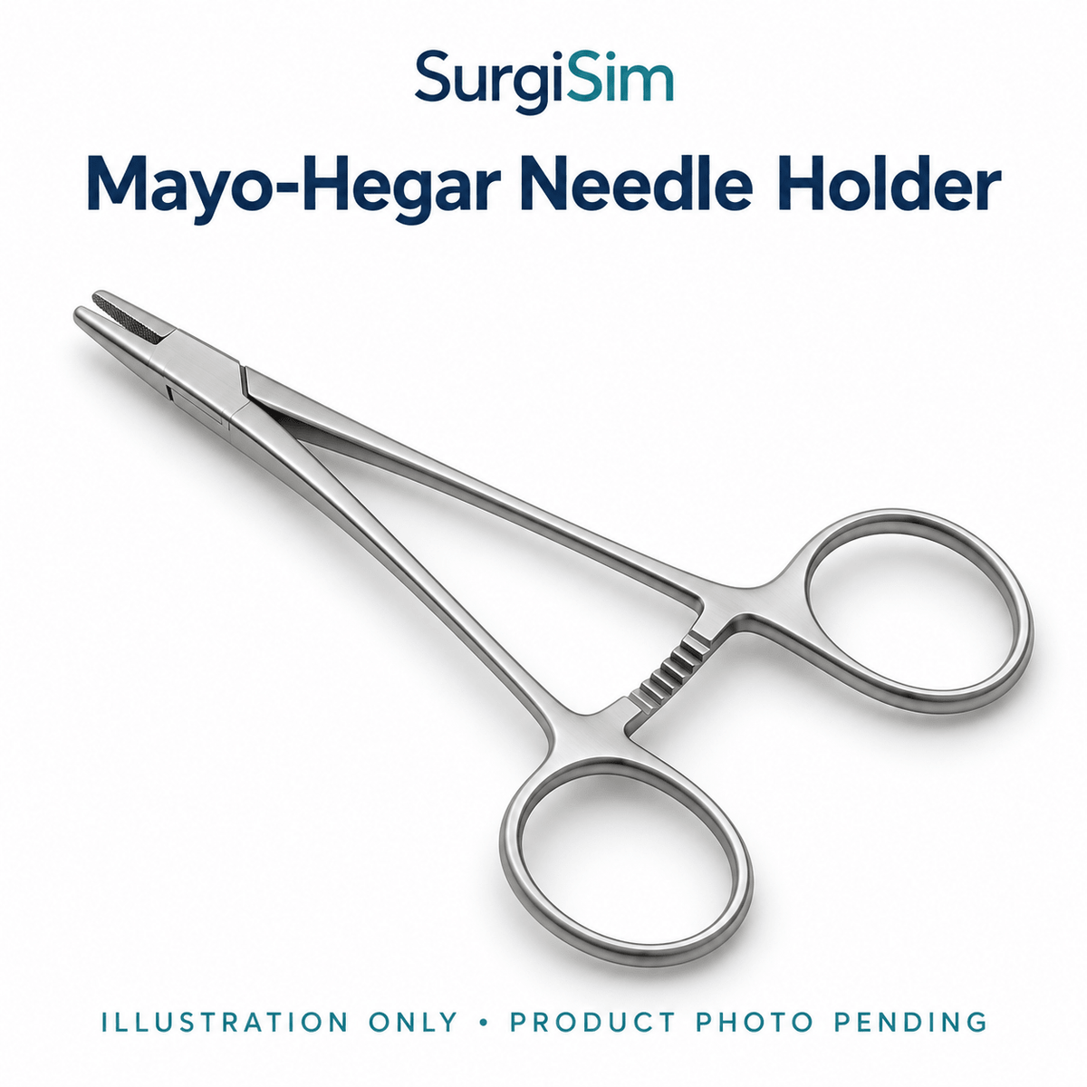 LifeLike Mayo-Hegar Needle Holder - Surgical Training Instruments