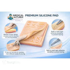 Medical suturing practice kit for students