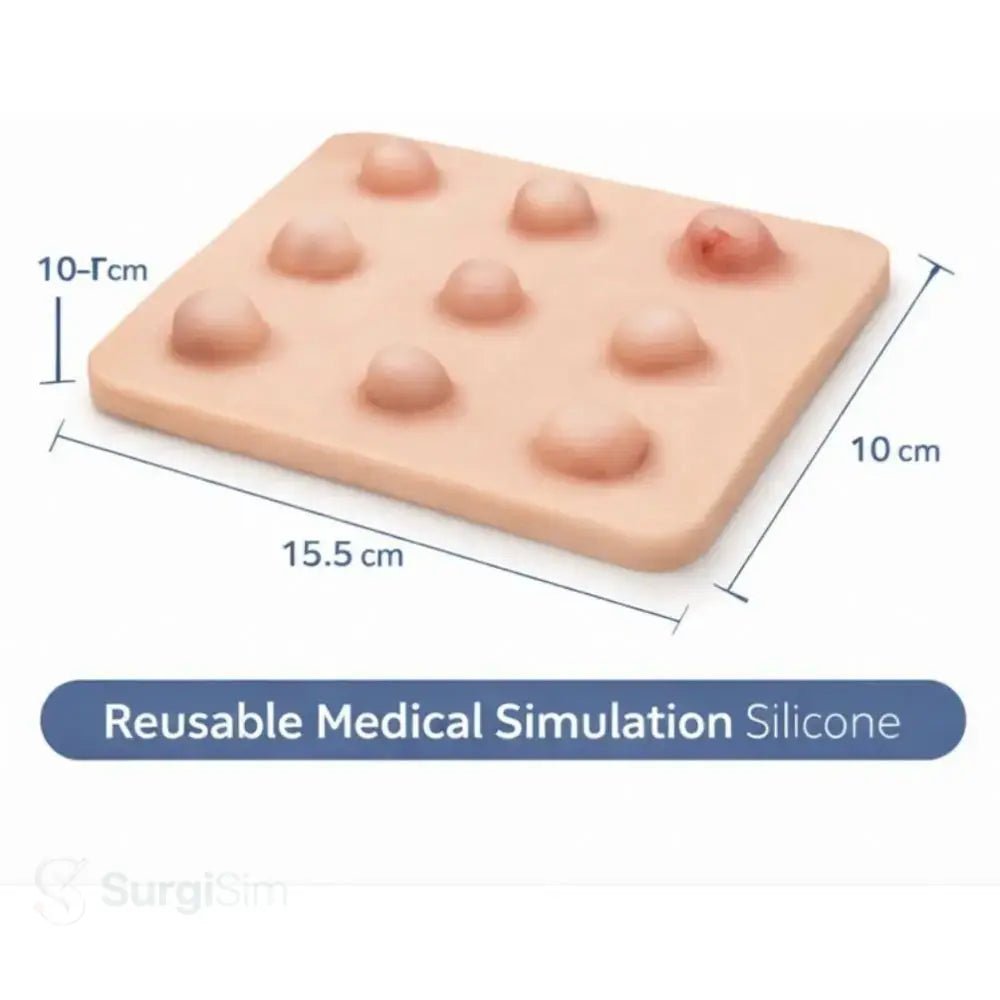 Silicone Laparoscopic Simulation Training Pad | Minimally Invasive Surgery Practice Model - Laparoscopic Training Simulators