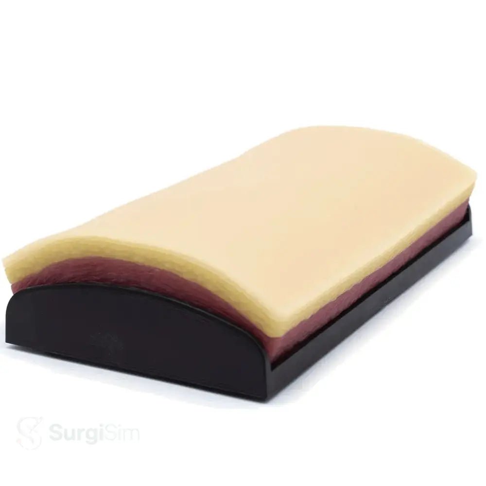 Simulated human skin suture practice pad for suturing training