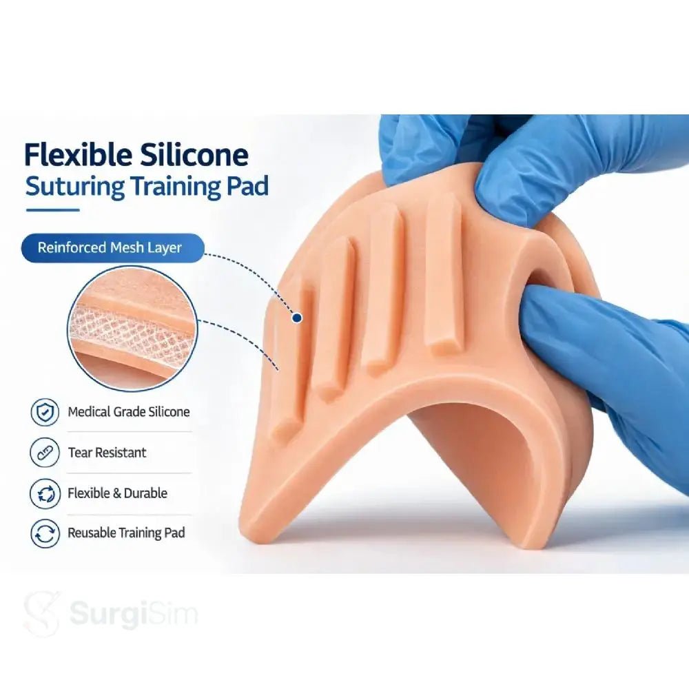 Soft Tissue Suturing Training Model | Silicone Surgical Suture Practice Simulator - Suture Training Pad