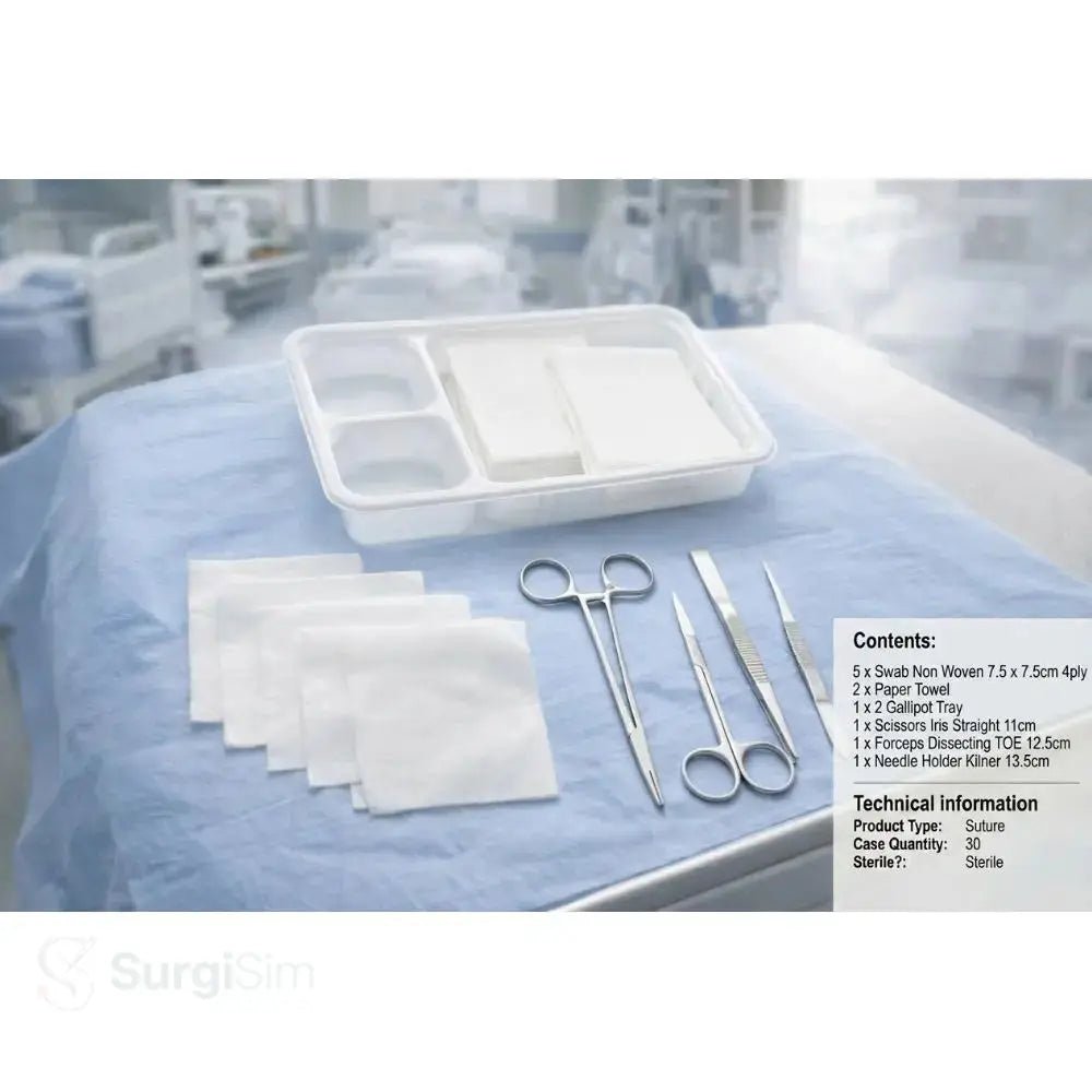 Sterile minor surgery suture pack silver standard