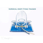 Surgical knot tying simulator with stable base
