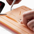Suture Practice Pad with 14 Pre - Cut Wounds | Reusable Silicone Skin Closure Training Model - Suture Training Pad