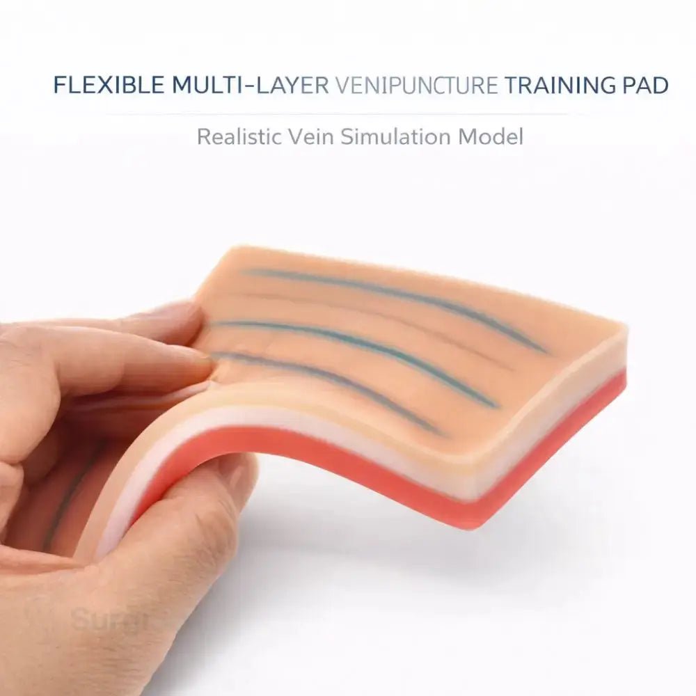 Injection training pad close-up